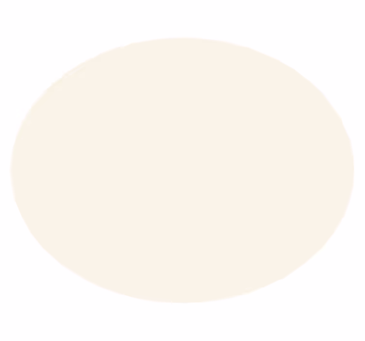 Tapis vinyle rond crème douce - TenStickers