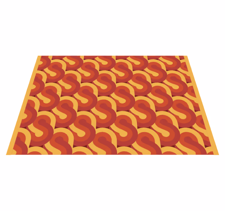 Tapis vinyle retro Pinbeam pop des années 70 - TenStickers