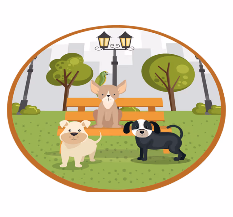 Tapis vinyle animal Mélange de couleurs - TenStickers