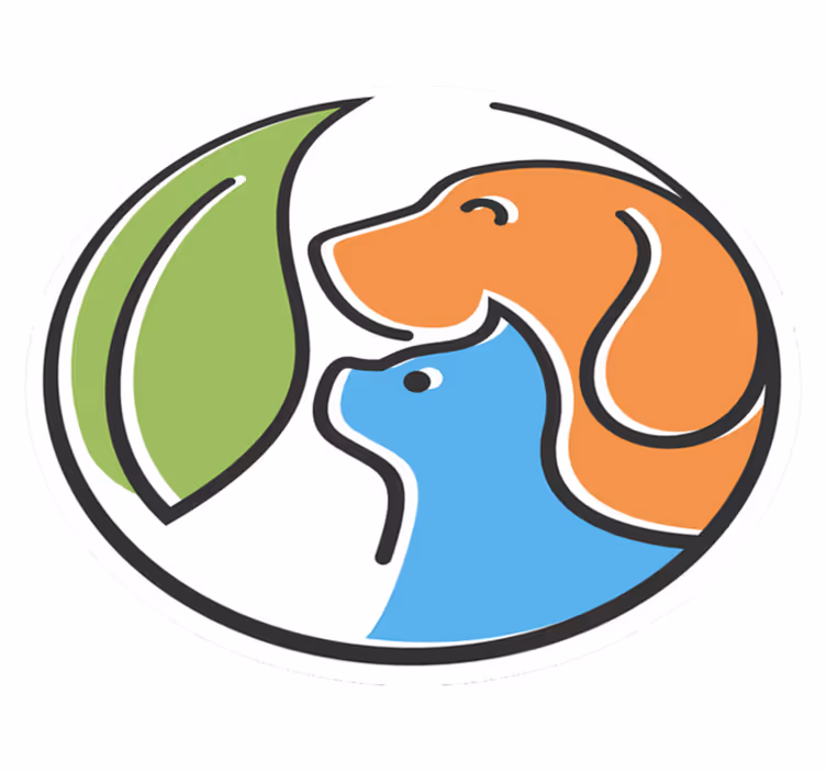 Tapis vinyle animal visages d'animaux abstraits - TenStickers