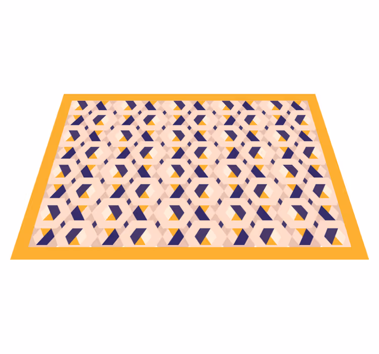 Tapis vinyle cuisine concept géométrique vivant - TenStickers