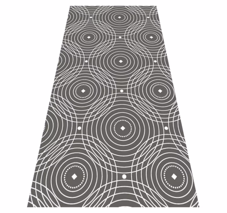 tapis vinyle cuisine Cercles fondus nordiques de cuisine - TenStickers