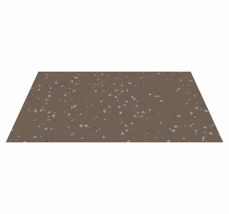 Tapis vinyle motif Terrazzo brun et gris - TenStickers