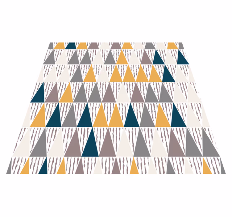 Tapis vinyle géométrique en vinyle  rayures - TenStickers