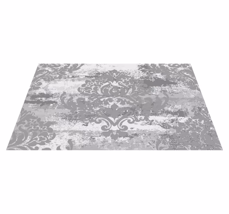 Tapis vinyle Forme gris à imprimé puzzle - TenStickers