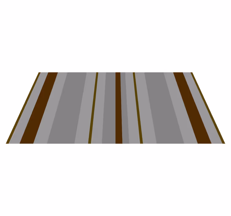 tapis vinyle salon Rayures grises et brunes - TenStickers