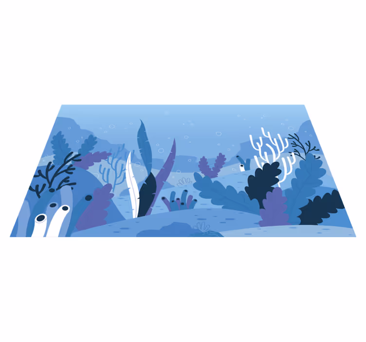 Tapis vinyle nature paysage subaquatique - TenStickers
