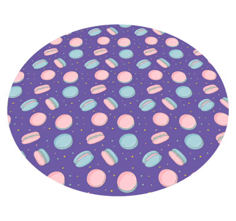 Tapis vinyle pour enfants motif de macaron coloré - TenStickers