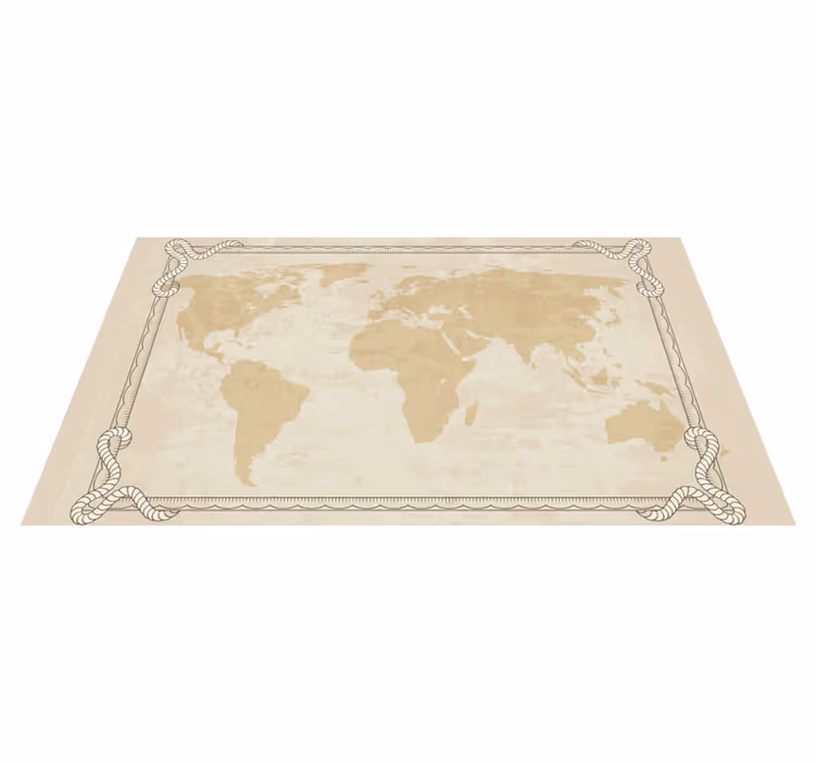 Tapis vinyle carte du monde Carte datant des années 1920 - TenStickers