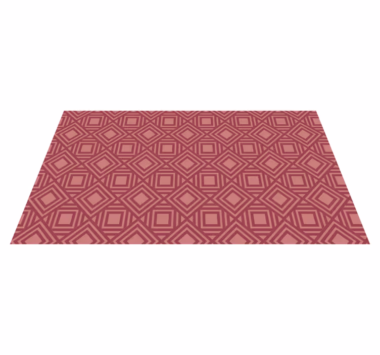 Tapis vinyle géométrique motifs en diamant - TenStickers