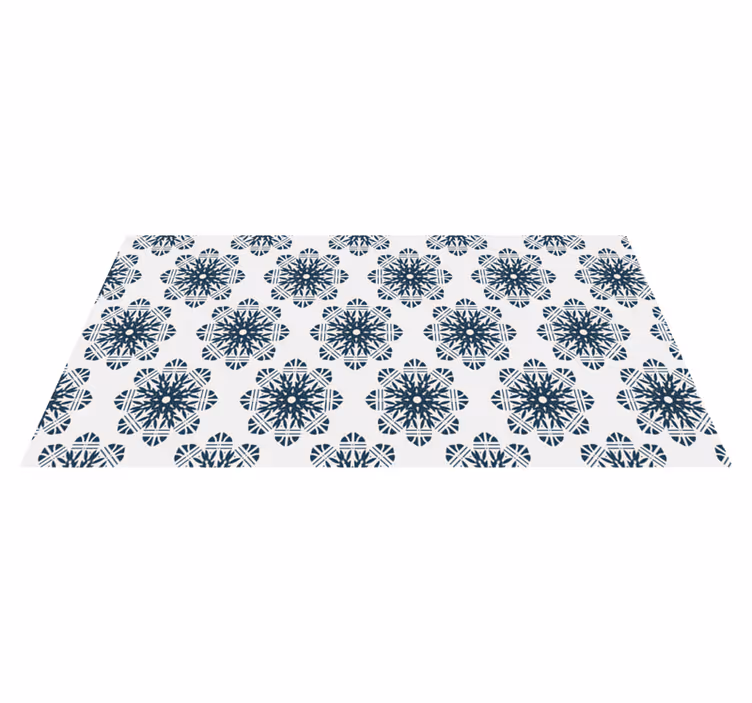 Tapis vinyle fleurs polonaises traditionnelles - TenStickers