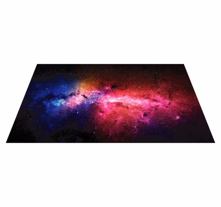 tapis vinyle chambre Univers lumineux et coloré - TenStickers