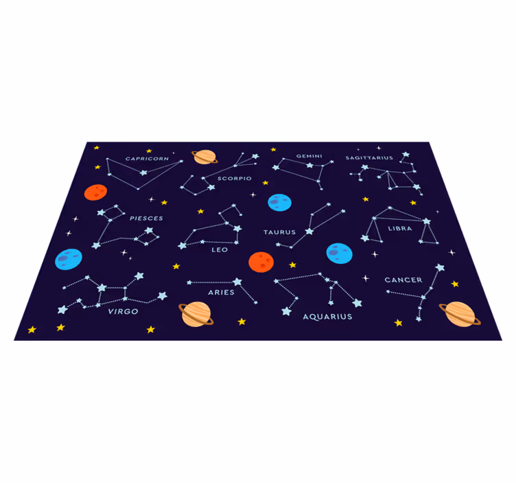 Tapis vinyle autres tapis zodiaque céleste - TenStickers
