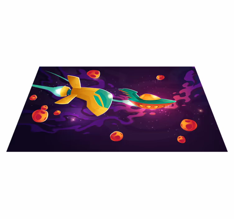 Tapis vinyle autres tapis concept de voyage cosmique - TenStickers