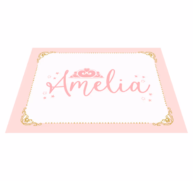 Tapis vinyle autres tapis conception couronnée personnalisée - TenStickers