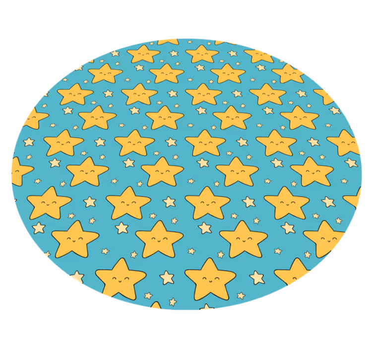 Tapis vinyle autres tapis motif d'étoile joyeux - TenStickers