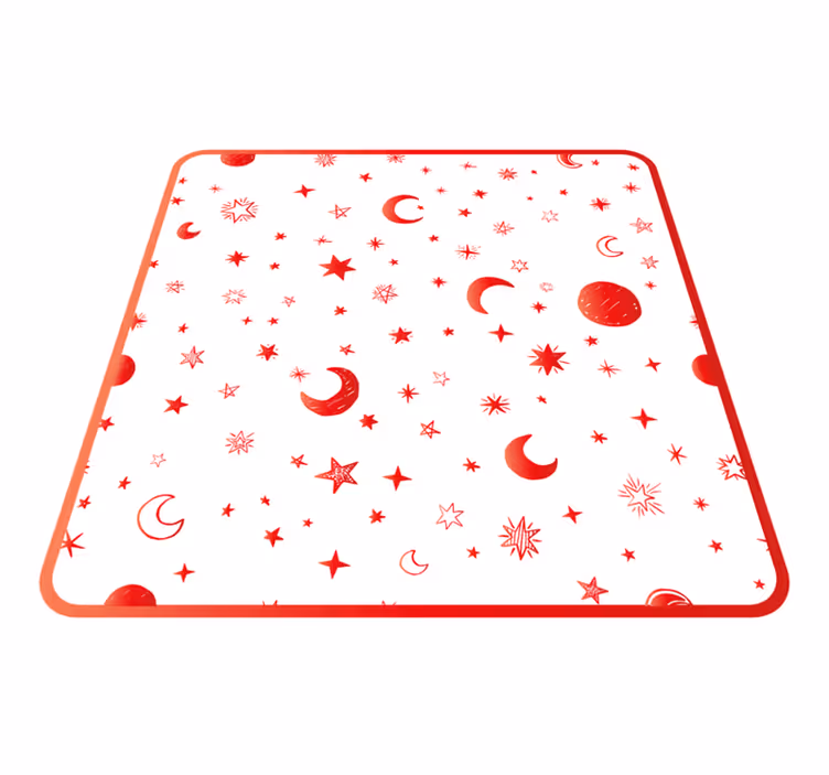 Tapis vinyle étoile éléments célestes - TenStickers