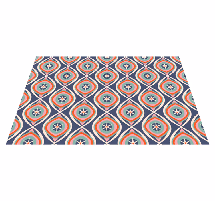 Tapis vinyle retro Effet carrelage 70 vinylee - TenStickers