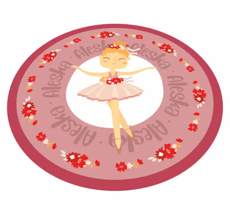 Tapis vinyle autres tapis danse de ballet avec nom - TenStickers