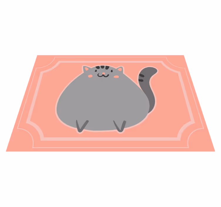 Tapis vinyle autres tapis adorable œuvre d'art féline - TenStickers
