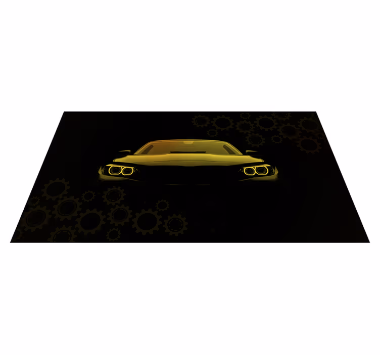 tapis vinyle salon Concept de voiture moderne - TenStickers
