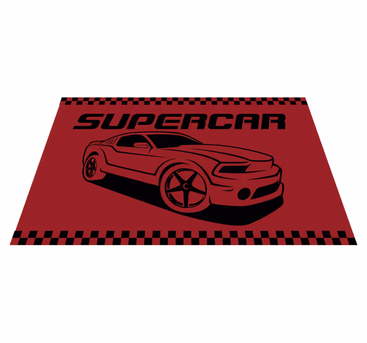 tapis vinyle salon Concept de super voiture - TenStickers