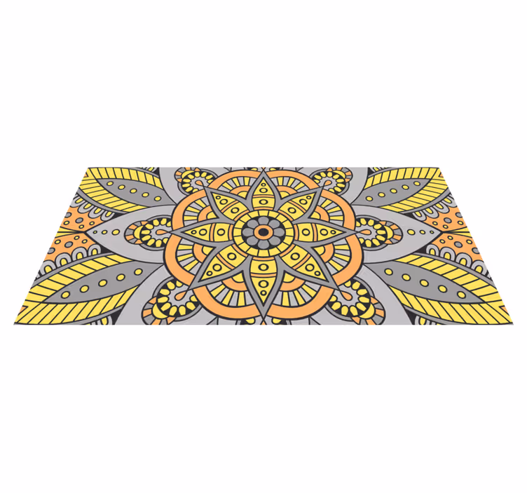 Tapis vinyle mandala motif mandala élégant - TenStickers