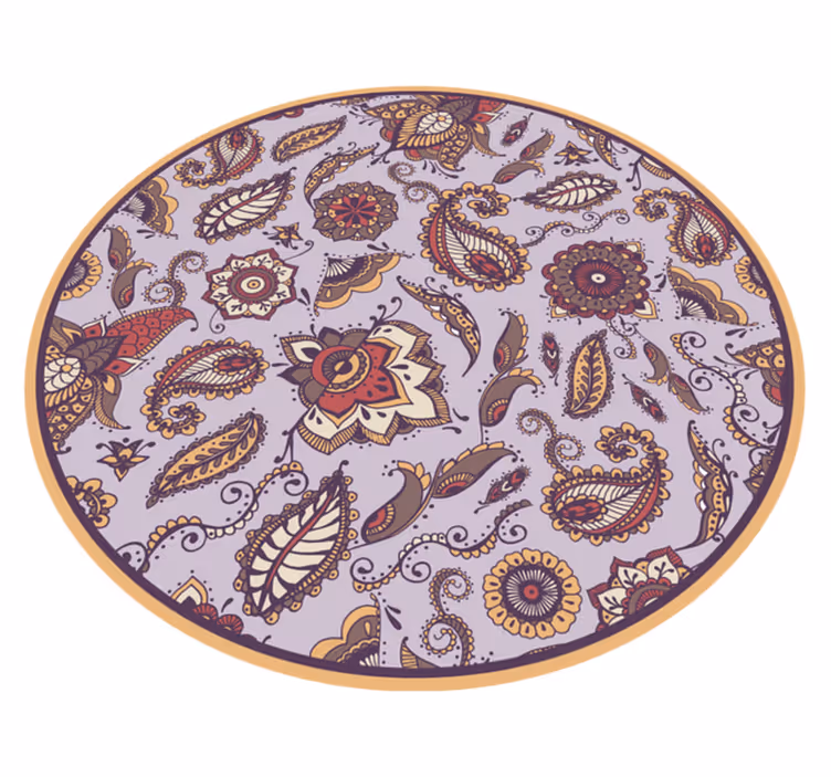 Tapis vinyle fleurs et plantes motifs botaniques élaborés - TenStickers
