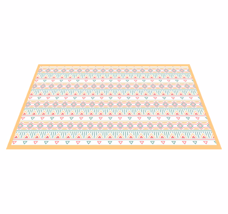 Tapis vinyle chambre Modèle de style boho et hippie - TenStickers