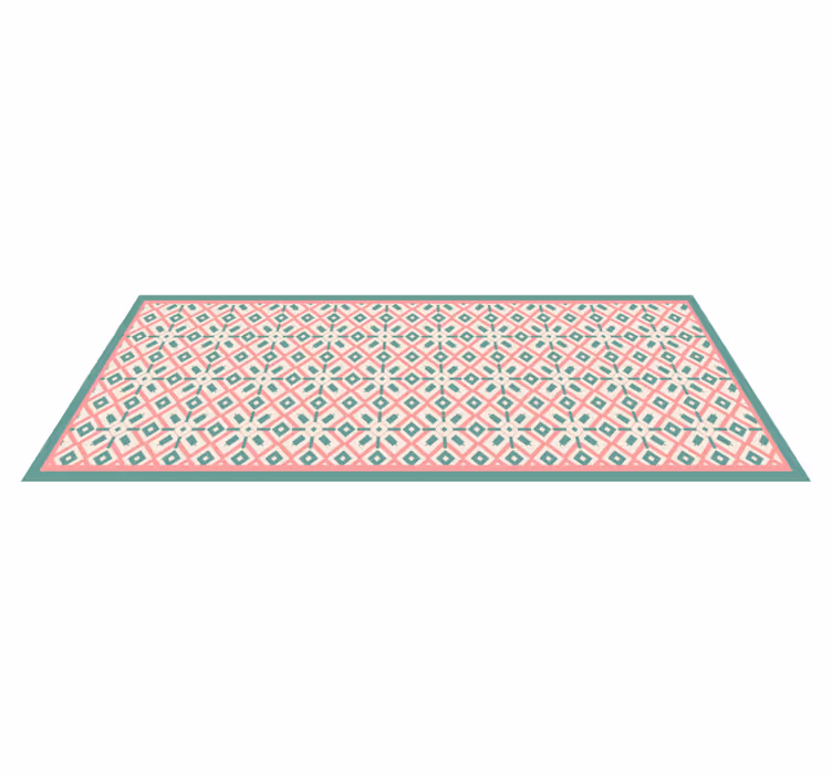 Tapis vinyle géométrique idée géométrique vibrante - TenStickers