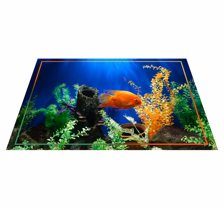 Tapis vinyle animal Vie d'aquarium - TenStickers