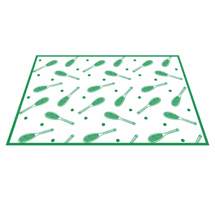 Tapis vinyle autres tapis imprimé raquette de tennis - TenStickers