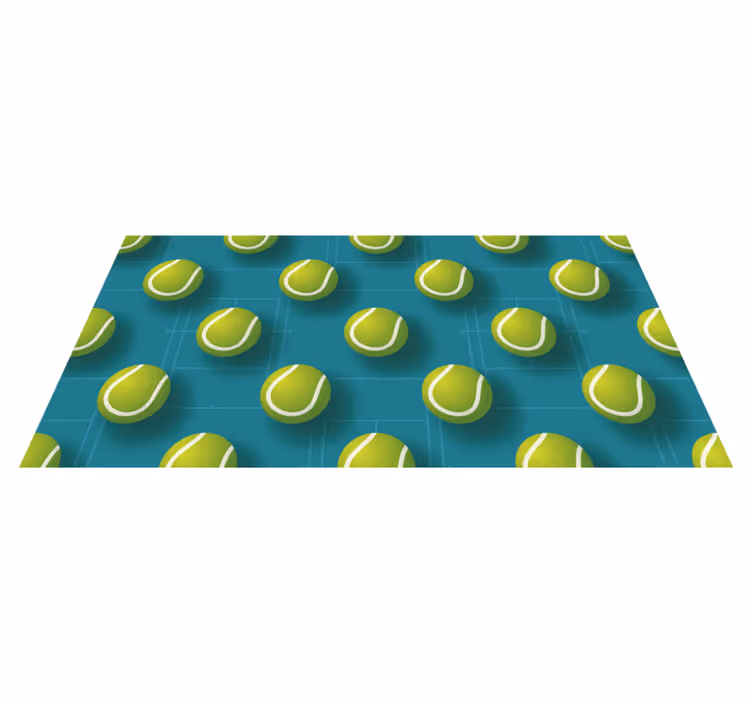 Tapis vinyle ado modèle de balle de tennis - TenStickers