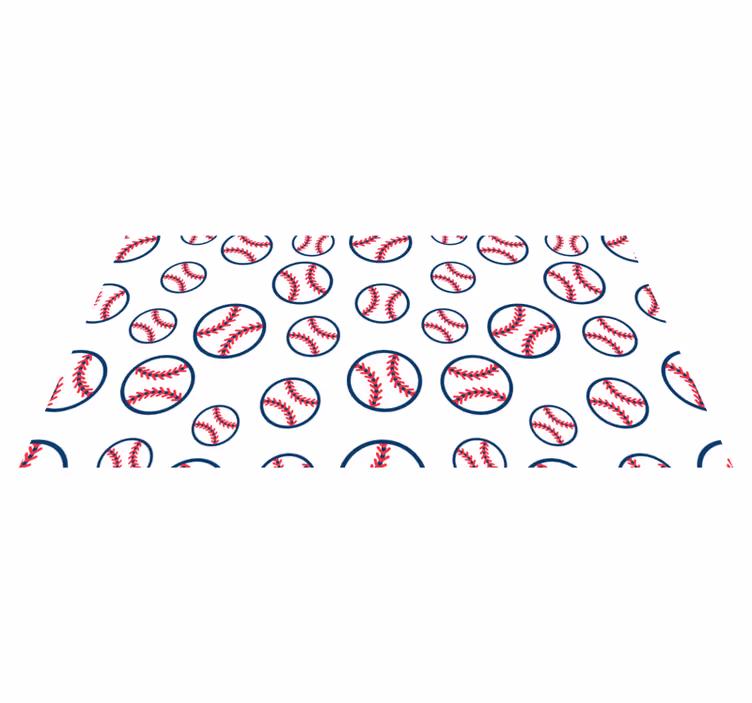 Tapis vinyle jeux modèle de baseball - TenStickers