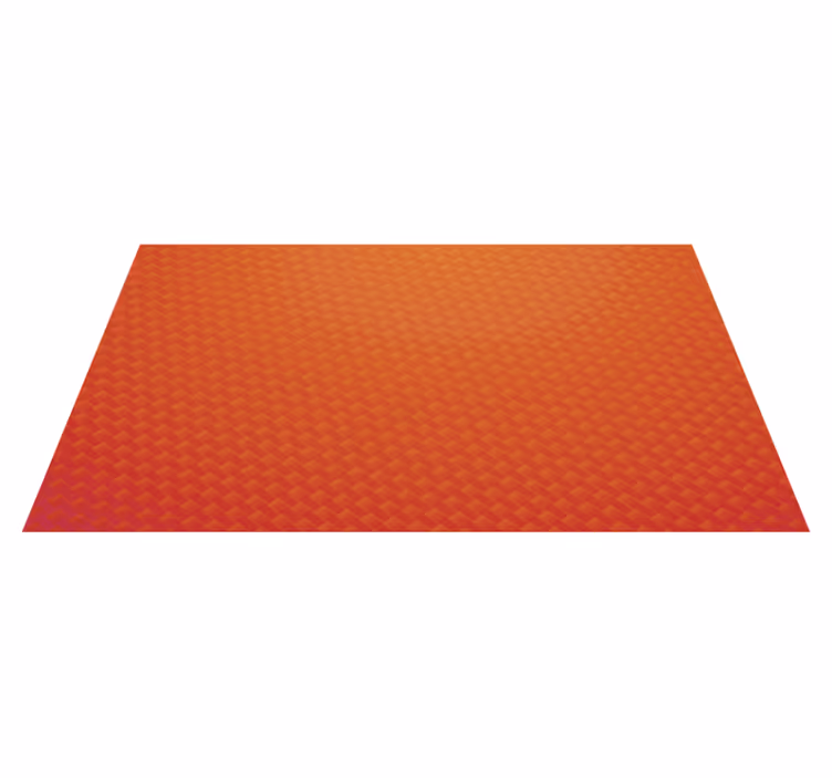 Tapis vinyle motif Carbone orange - TenStickers