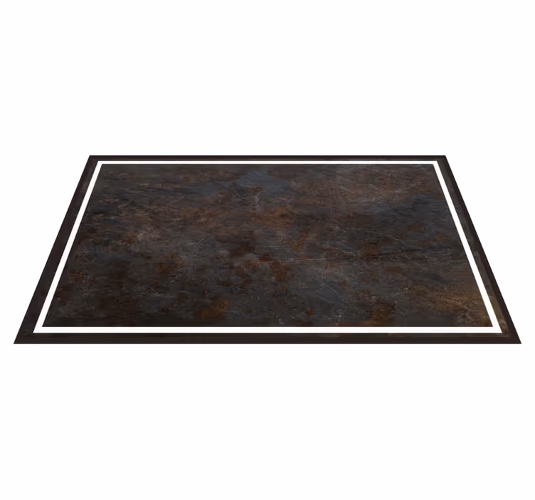 Tapis vinyle carreaux Texture d'oxyde foncé rustique - TenStickers