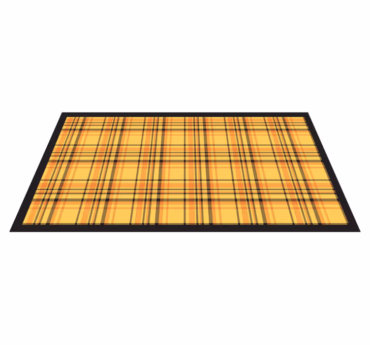 Tapis vinyle rayures motif écossais classique - TenStickers