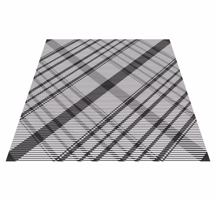 Tapis vinyle rayures motif à carreaux classique - TenStickers