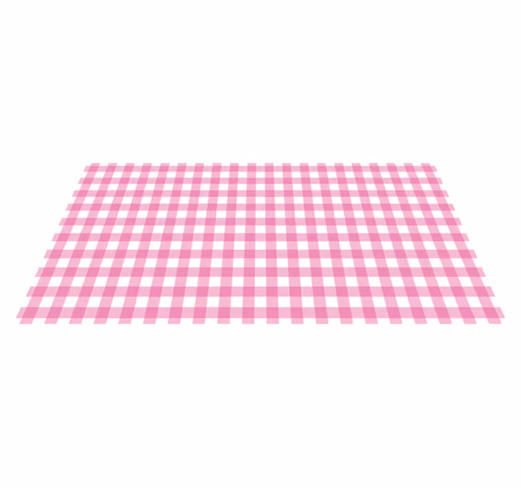 Tapis vinyle rayures motif carreaux roses - TenStickers