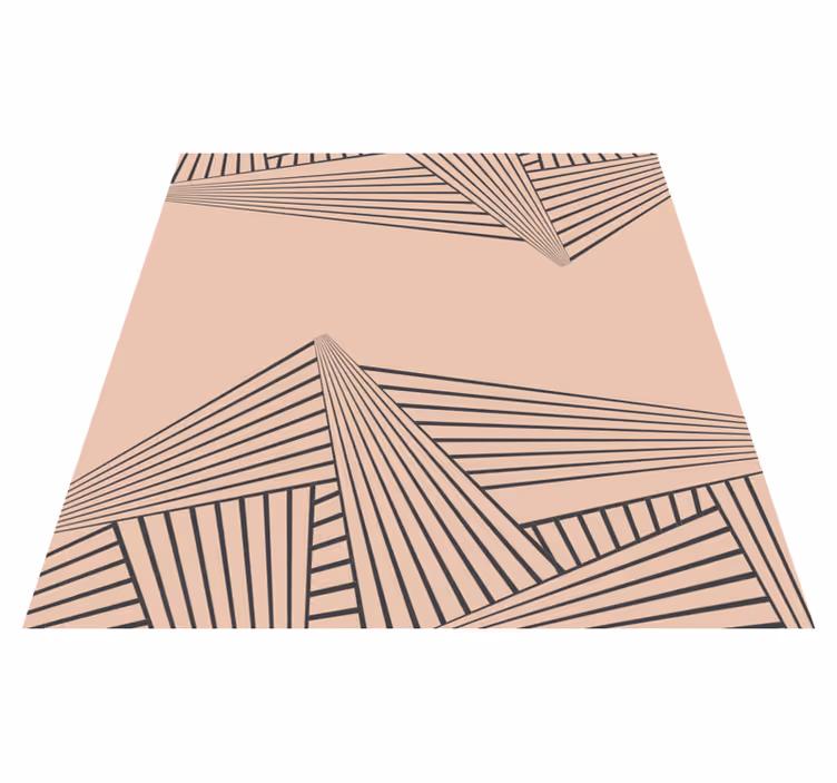 Tapis vinyle design moderne motif géométrique linéaire - TenStickers