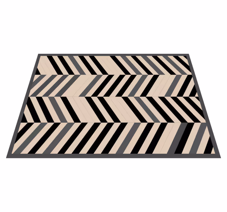Tapis vinyle design moderne breloque à motif chevron - TenStickers