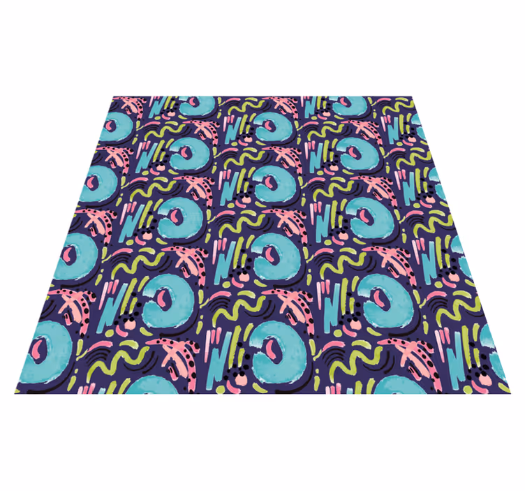 Tapis vinyle citation vinylee abstrait de taches d'aquarelle - TenStickers