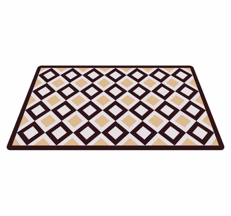 Tapis vinyle carreaux Ciment vintage au carré - TenStickers