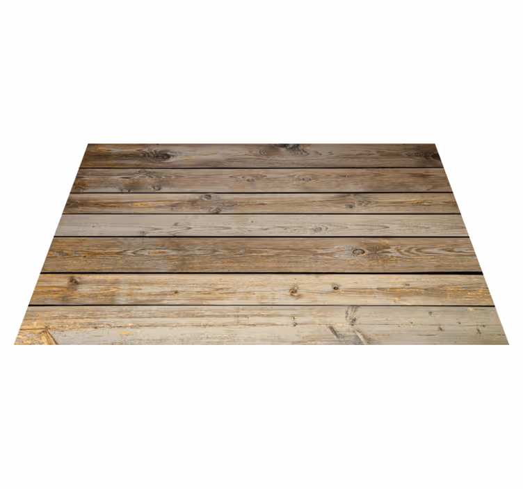 Tapis vinyle motif Diverses planches de bois différentes - TenStickers