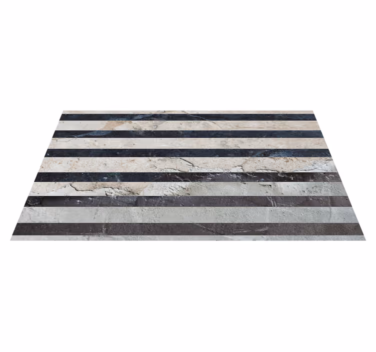 Tapis vinyle pierre motif de pierre strié - TenStickers