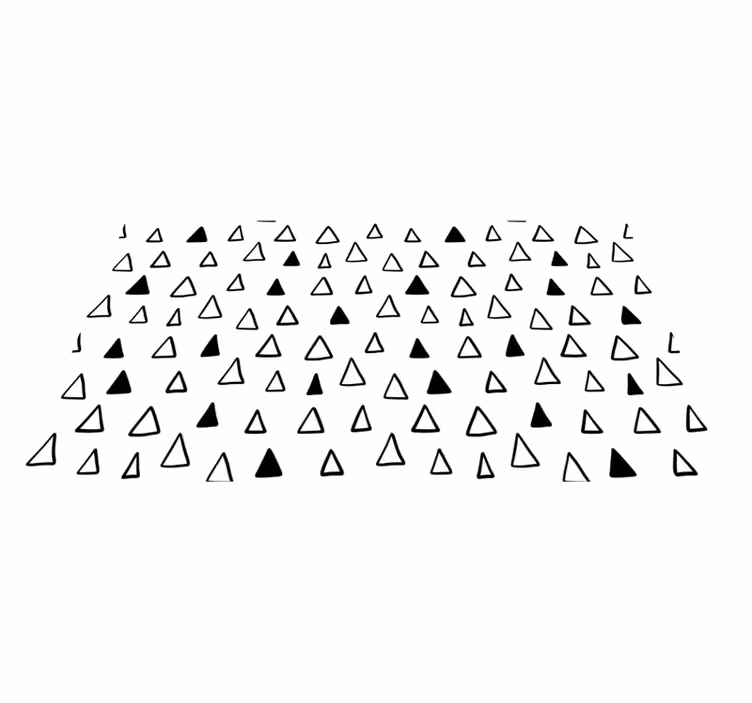 Tapis vinyle étoile motifs triangles - TenStickers