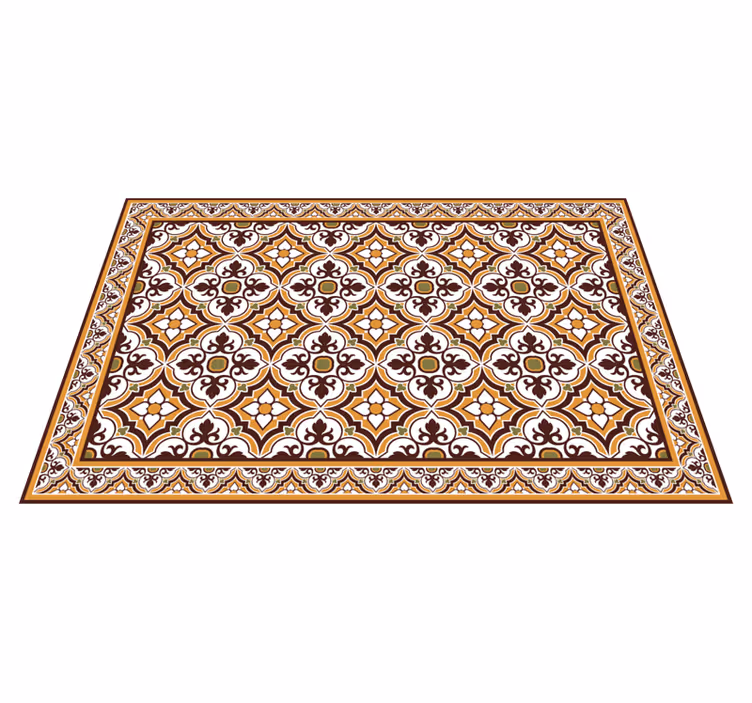 Tapis vinyle carreaux de ciment arrangement mosaïque élaboré - TenStickers
