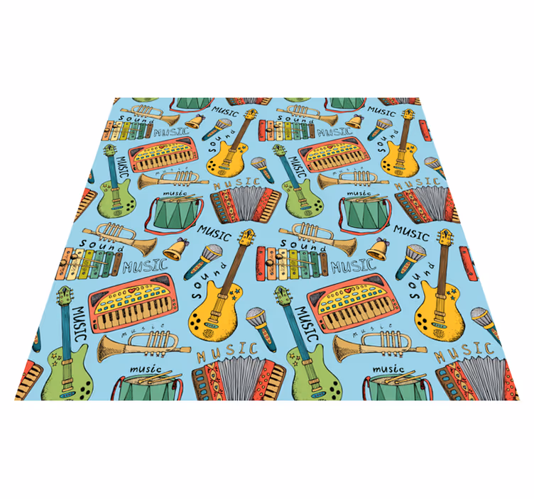 Tapis vinyle autres tapis instruments de musique joyeux - TenStickers