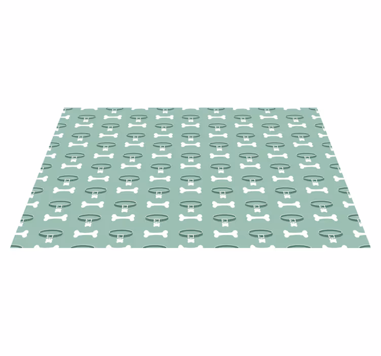Tapis vinyle animal motif d'os de chien - TenStickers
