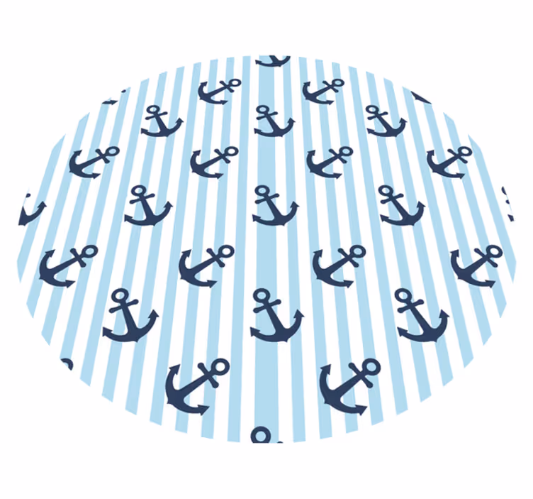 Tapis vinyle autres tapis motif ancre nautique - TenStickers